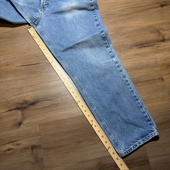 Carhartt B17-DST Work Jeans Men's 36x30 Relaxed Fit Med Wash Blue Cotton Denim - Picture 9 of 12